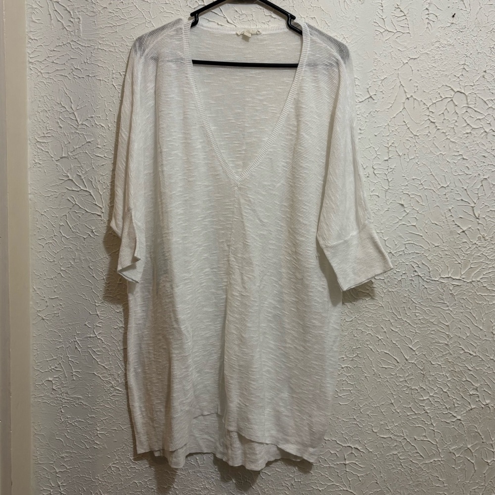 Eileen Fisher Cream Knit Sweater